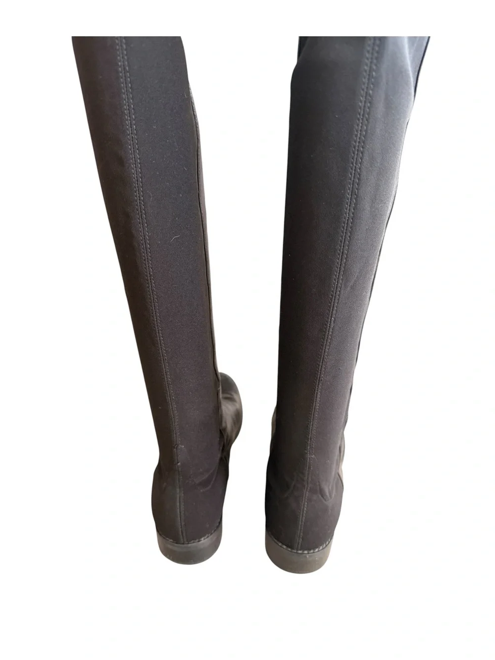 Stuart Weitzman Over-the-Knee Leather Boots in Black